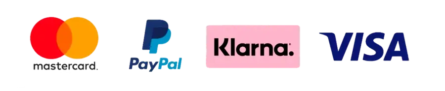 Mastercard, PayPal, Klarna y Visa